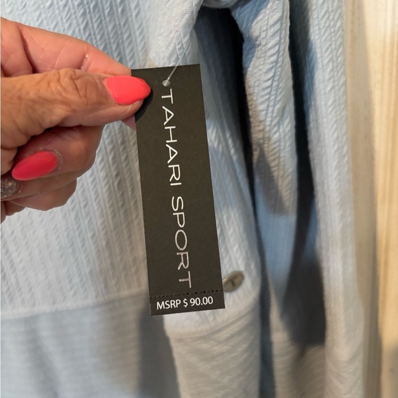 Tahari Sport NWT Cowl Neck Long Sleeve Hi Lo Soft Knit Top - Picture 6 of 8